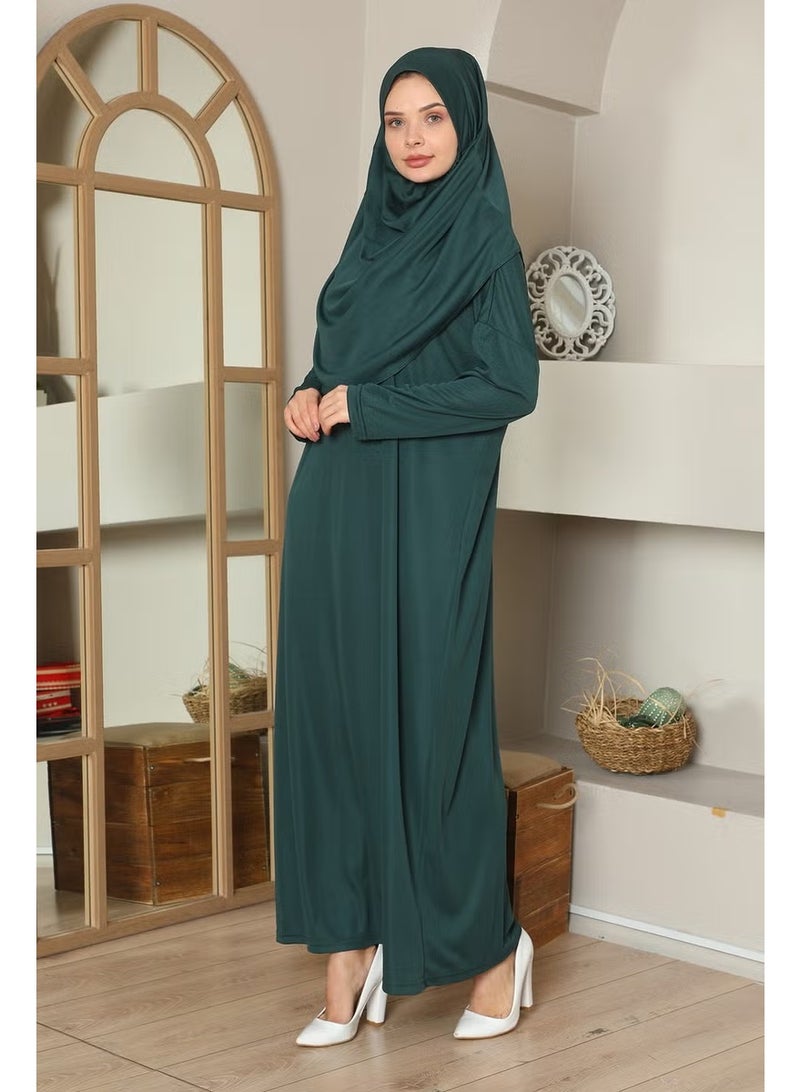 Medipek Easy-to-Wear One-Piece Prayer Dress Emerald Green - Image 1